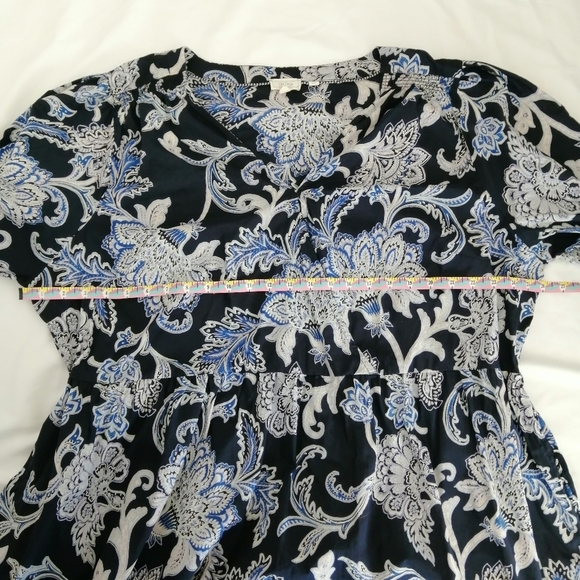 Fat Face Plus Size Maddox Blue Paisley Print Faux Wrap Dress With Pockets 20 - Picture 15 of 16